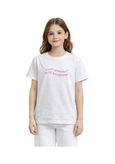 Yale Kids 8-12 Yaş Kız Çocuk Tişört Beyaz