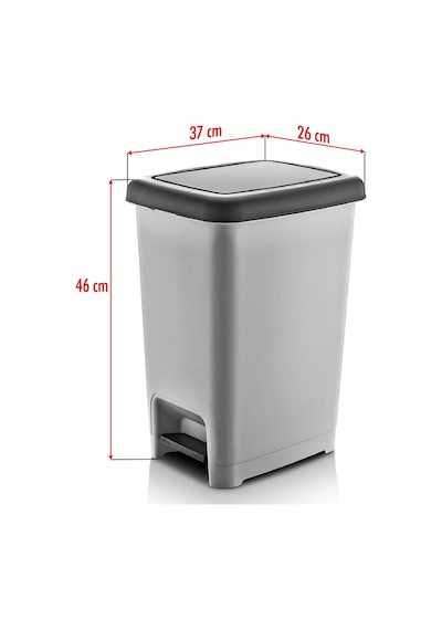 25 Litre Basmalı Çöp Kovası