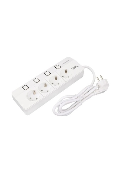 Anahtarlı 4'lü Grup Priz, 1.5 Metre, Usb Girişli 0.13 M