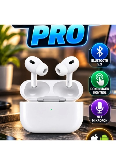 Yeni Nesil Pro Bluetooth Kulaklık Android Ve İos Uyumlu Dokunmatik Kontrollü 00