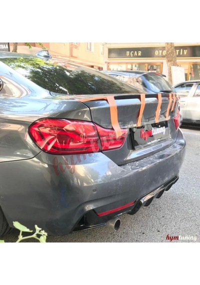 Bmw 4 Serisi F36 İnce Spoiler Abs Plastik Piano Black 420 Spoyler