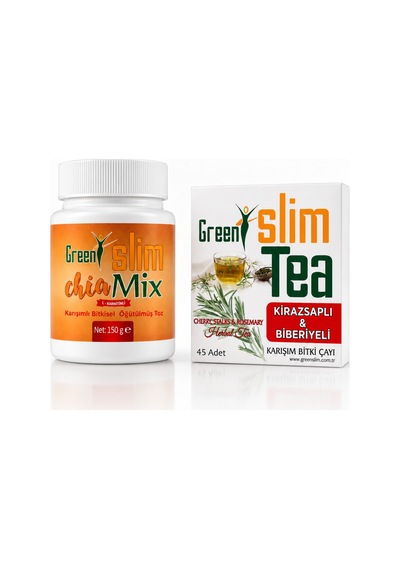 Kiraz Saplı Biberiyeli Karışım Bitki Çayı 45 Adet + Chia Mix 150 G 2'li Bitkisel Set - 943197848