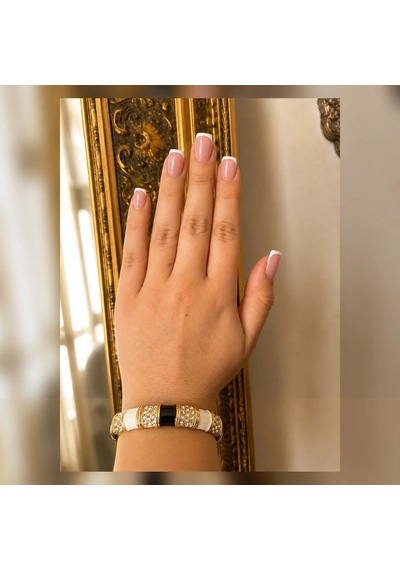 Gizovia Monochrome Işıltı Gold Detaylı Bileklik Çok Renkli