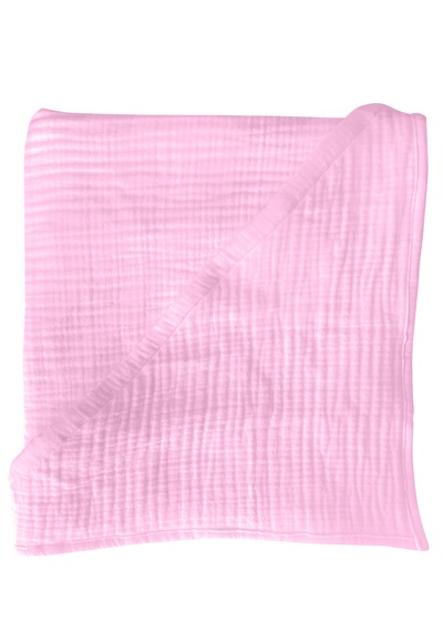 Joyous Mom Kids Organik Muslin Banyo Kese Ve Havlu Seti Pembe