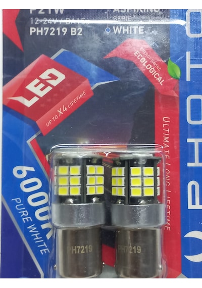 P21w Tek Duy Beyaz Led Geri Vites Oto Ampulü Photon Ph7219