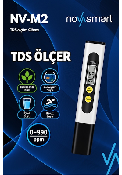 Nv-tdsm2 Dijital Tds Metre Su Kalitesi Ölçüm Cihazı 0 990 Ppm