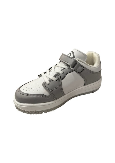 Cool Haykat Kısa Flt Çocuk Sneaker Ayakkabı Gri Beyaz Beyaz - Gri