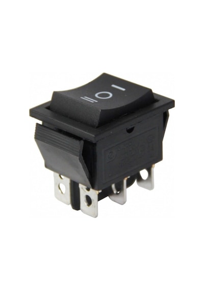 Geniş Işıksız Anahtar On Off On 6p Ic 111 Ok'lu Yaylı Ic 111 Ic111