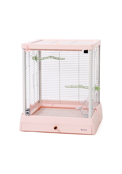 Dayang Camlı Kuş Kafesi Pembe 50 49 57cm