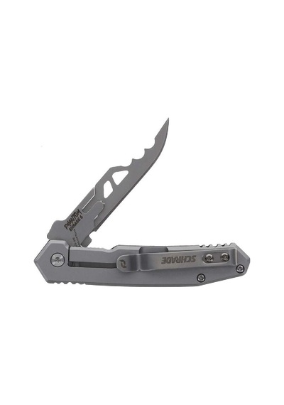 Schrade Phantom Enrage 7 Değiştirilebilir 6 Kamp Bıçaklı Carbon Grip 420a Çelik Katlanır Kamp Bıçak 1197648 Gümüş