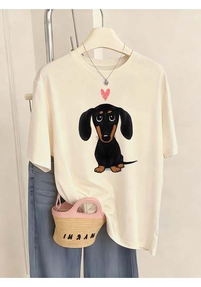 Noıssey Urban Pop Graphic Kadın Tişört Koleksiyonukod 5511 Bej