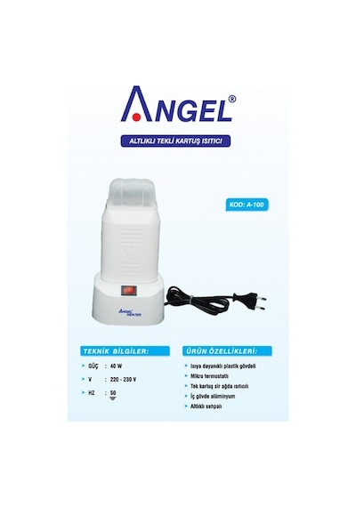 Angel A-100 Tekli Kartuş Ağda Makinesi