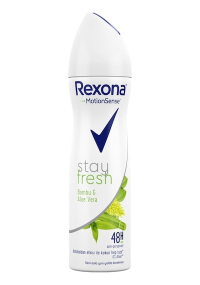 Rexona Stay Fresh Aloe Vera&Bambu Kadın Sprey Deodorant 150 ML Rexona Stay Fresh Aloe Vera&Bambu Kadın Sprey Deodorant 150 ML