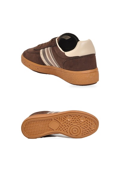 Grijak Kahve-bej Bağcıklı Hafif Esnek Rahat Tabanlı Unisex Yürüyüş Ve Spor Ayakkabı Sneaker 015 G
