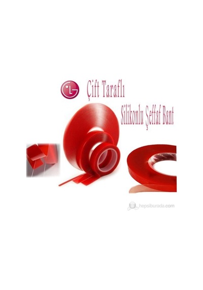 Nkt Kırmızı Çift Taraflı Bant  ( 1,5Cm X 5Mt )  (425170470)