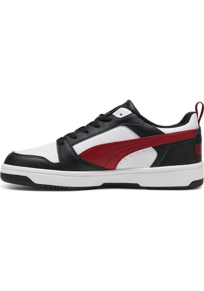 Puma Rebound V6 Low Sneaker Beyaz - Bordo - Siyah