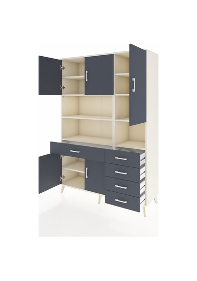 Hyperion Dolap 9 Raflı 5 Çekmeceli 5 Kapaklı 132x44x195 Aytaşı-antrasit/antrasit Antrasıt/antrasıt Hyperion Dolap 9 Raflı 5 Çekmeceli 5 Kapaklı 132x44x195 Aytaşı-antrasit/antrasit Antrasıt/antrasıt