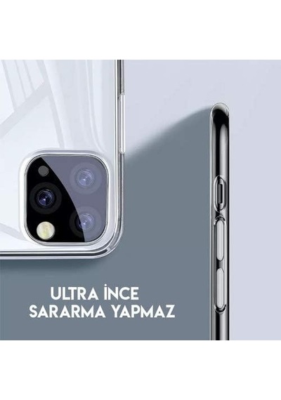 Transparent Key, 11 Pro Cep Telefonu Kılıfı, Şeffaf/ Füme