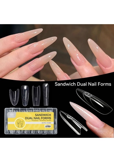 Sandwich Dual Nail Form Oval 63287-2