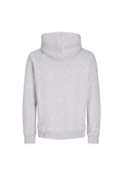 Jack & Jones Erkek Gögüs Baskili Regular Fit Kagüsonlu Sweatshirt - Rush - 12298428 Beyaz Melanj