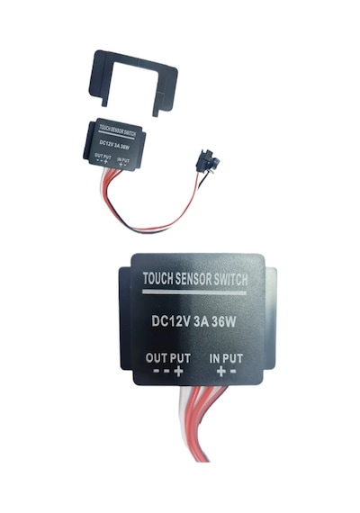 Ayna Arkası Dokunmatik Touch Sensör Switch Dc12v 3a 38w Siyah