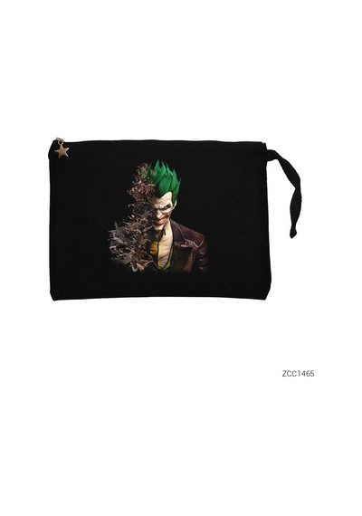 Zepplin Giyim Jokr Face Bats Siyah Clutch Astarlı Cüzdan / El Çantası