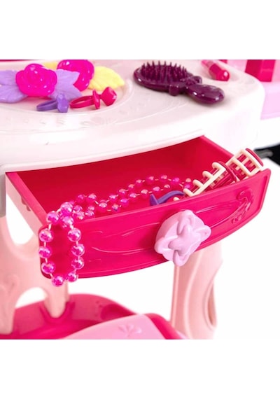Mey İthalat Pretty Pinky Işıklı Ve Sesli Makyaj Masası Oyun Seti