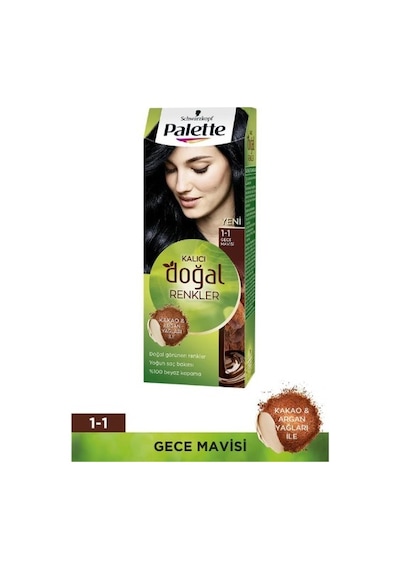 Palette Saç Boyası Natural 1 - 1 Gece Mavisi