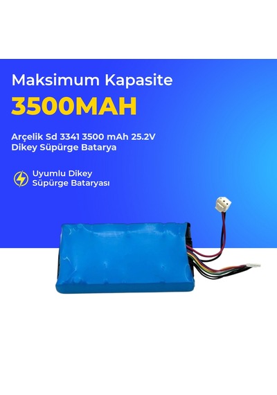 Arçelik Sd 3341 3500 Mah 25.2v Dikey Süpürge Batarya