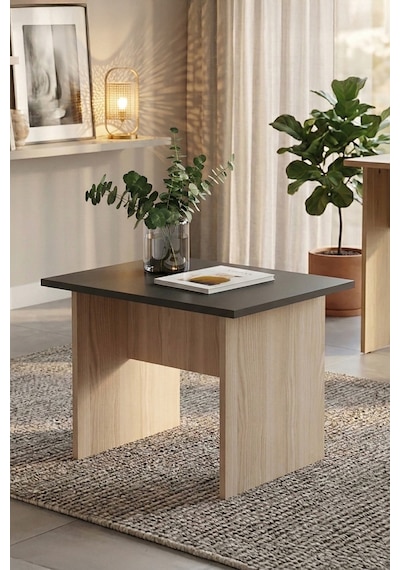 Yurudesign Vario B Ofis Sehpası Meşe-Siyah VO2-OB