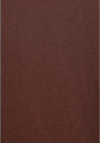 Colins Regular Fit Yuvarlak Yaka Düz Kadın Kahverengi Kısa Kol Tişört Cl1078623 Q1.v2 Brw Kahverengi