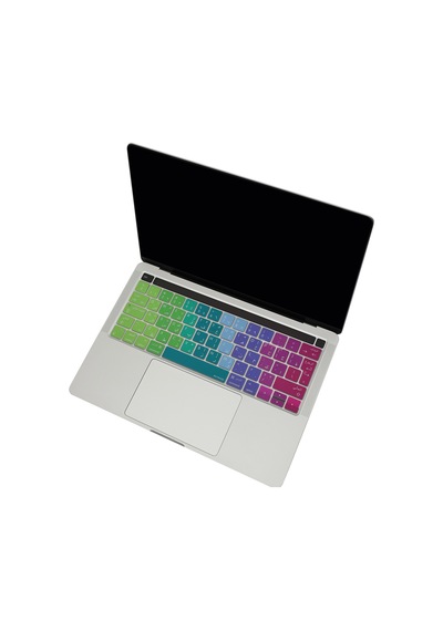 Arapça Klavye Apple Uyumlu MacBook Pro Koruyucu Touchbar'lı A1706 A1989 A2159 A1707 A1990 Uk Enter Dazzle Pembe Yeşil