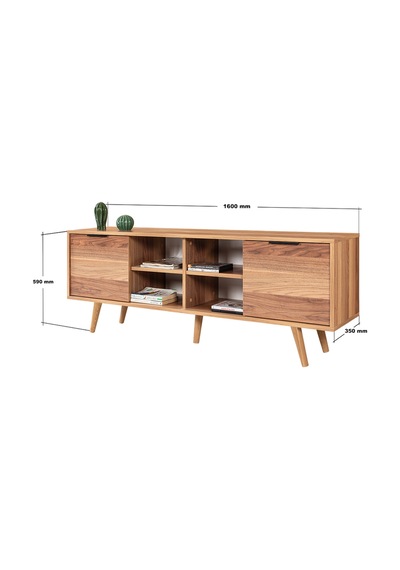 3620 Sina 160 Cm Ahşap Ayaklı , Metal Kulplu Tv Ünitesi , Söğüt , Tv Sehpası Diğer
