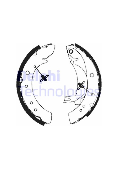 Delphı Arka Fren Balatası Papuç Peugeot Boxer 94 Cıtroen Jumper 94 Jumpy 07 Fıat Ducato 94 1800kg Gs 8546 Ls1713 4241.h5 4241.n4 77362428 4241h5