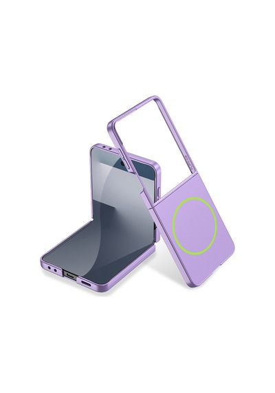 Lexroo Galaxy Z Flip 7 Wireless Şarj Özellikli Kıpta Mag Safe İnce Kılıf - Lacivert