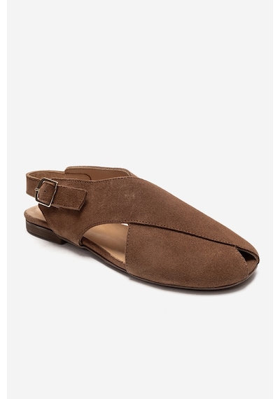 Luvishoes Monaro Toprak Süet Hakiki Deri Kadın Sandalet