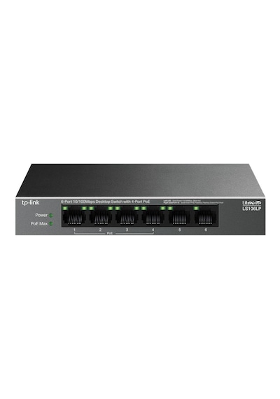 Tp-link Ls106lp 6 Port 10/100 Mbps 4 Port Poe+ 10/100 Mbps Switch Metal Kasa
