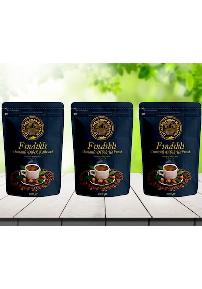 Tarihi Adıyaman Kahvecisi Fındıklı Osmanlı Dibek Kahvesi 3 x 200 G