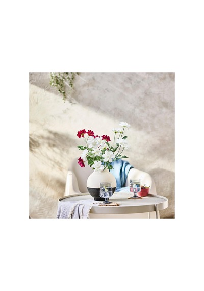 Ikea Smycka Beyaz Yapay Dahlia Çiçeği 66 Cm