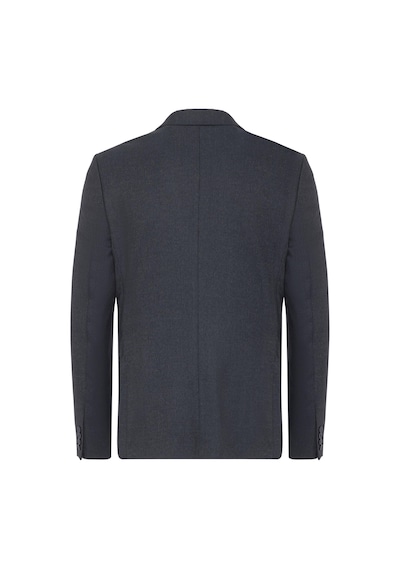 Süvari Lacivert Slim Fit Desenli Sivri Yaka 6 Drop Klasik Takım Elbise-35527 Lacivert