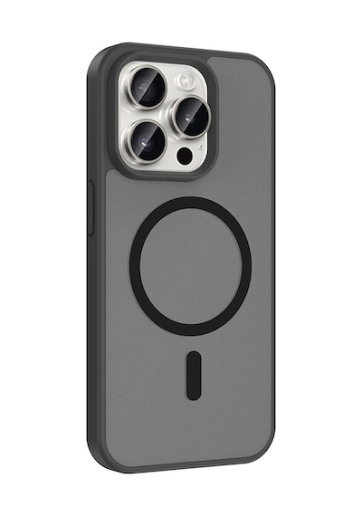 İphone 15 Pro Kılıf Magsafe Kamera Korumalı Mat Parmak İzi Tutmayan Grlpro Siyah