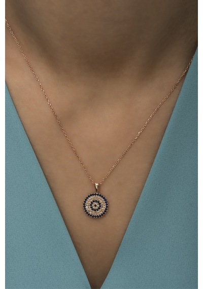 Rose Kaplama Nazar Kolye N11.35996 Kahverengi