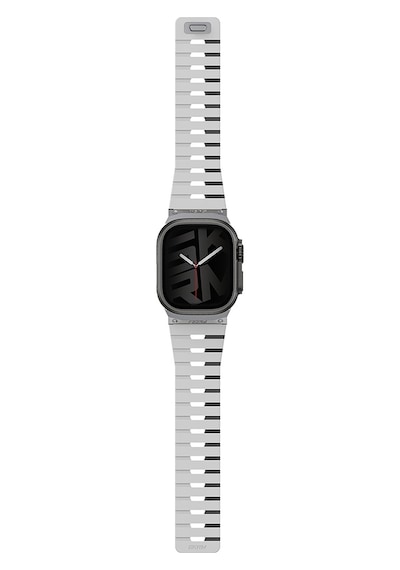 Watch 44mm Skinarma Gemini Serisi Tpu Magnetik Silikon Kordon Beyaz-siyah