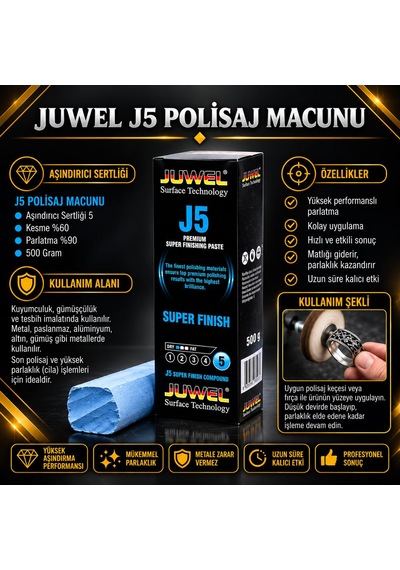 Juwel Extrafine Ve Süper Finiş Polisaj Cila Macunu - J5