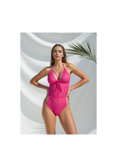 Genel Markalar Kadın Pembe Bağcıklı Özel Tasarım Babydoll Pembe Pembe