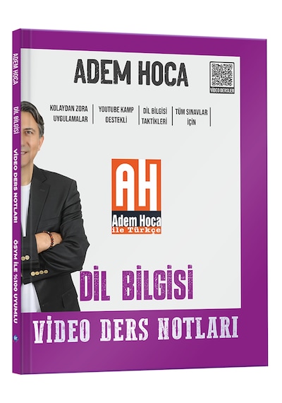 Adem Hoca Tüm Sınavlar İçin Dil Bilgisi Video Ders Kitabı