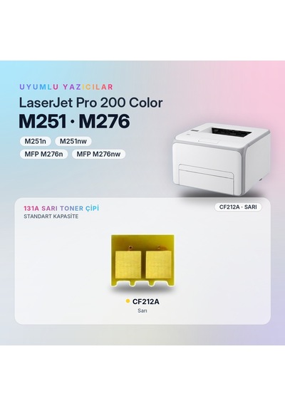 Hp 131a Cf212a / Laserjet Pro 200 M251 / M276 Sarı Çip
