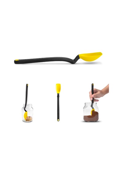 Mini Supoon Silikon Kaşık, Sarı