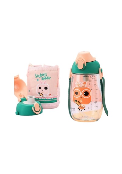 Lexroo Küçük Boy 480ml Kılıflı Askılı Pipetli/pipetsiz Iki Ayrı K Diğer