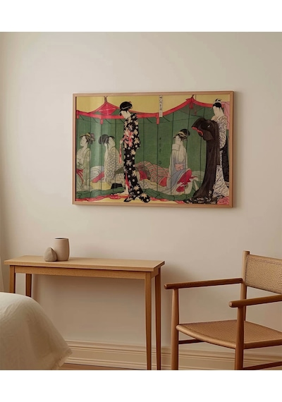 Çerçevesiz Poster Japon Kültürünün Dokusu